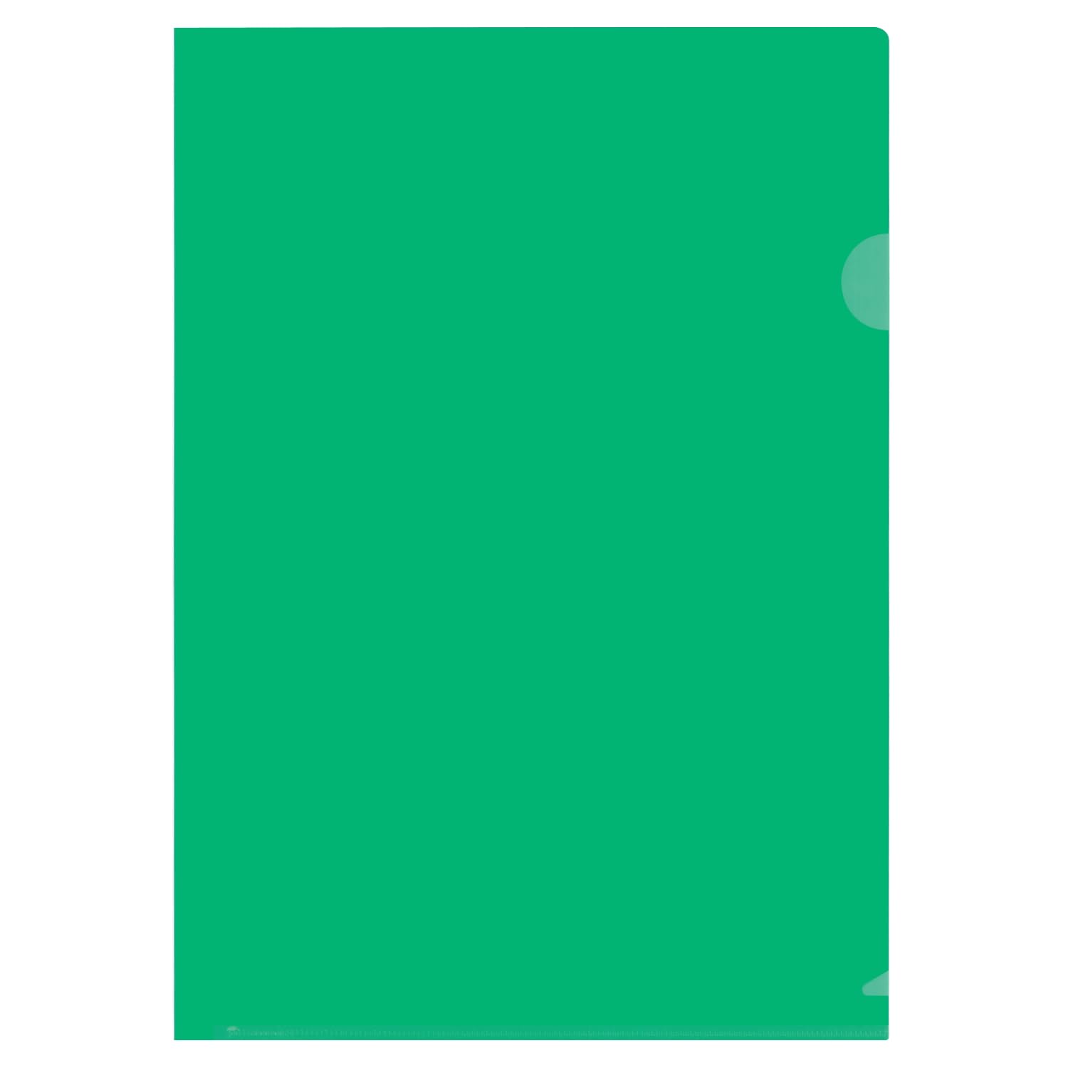 Amazon | プラス カラークリアホルダー A4 タテ 濃色グリーン 10冊 89